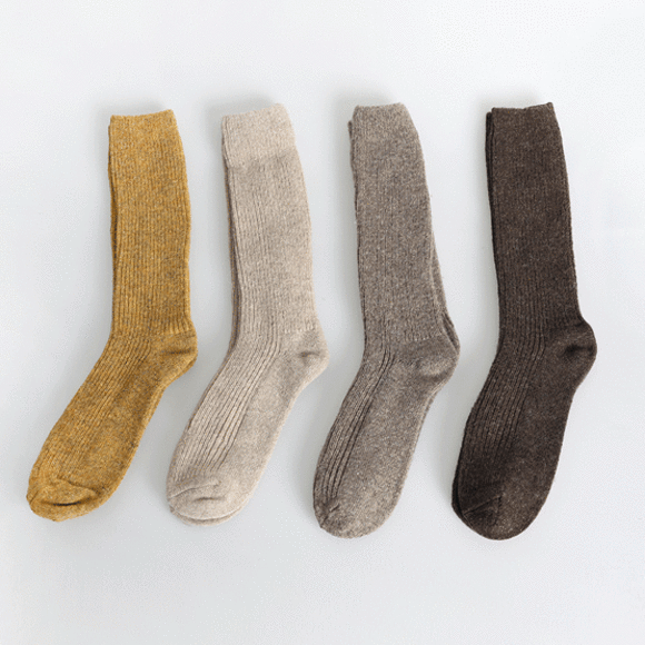 모나크 울 골지 socks (7color)